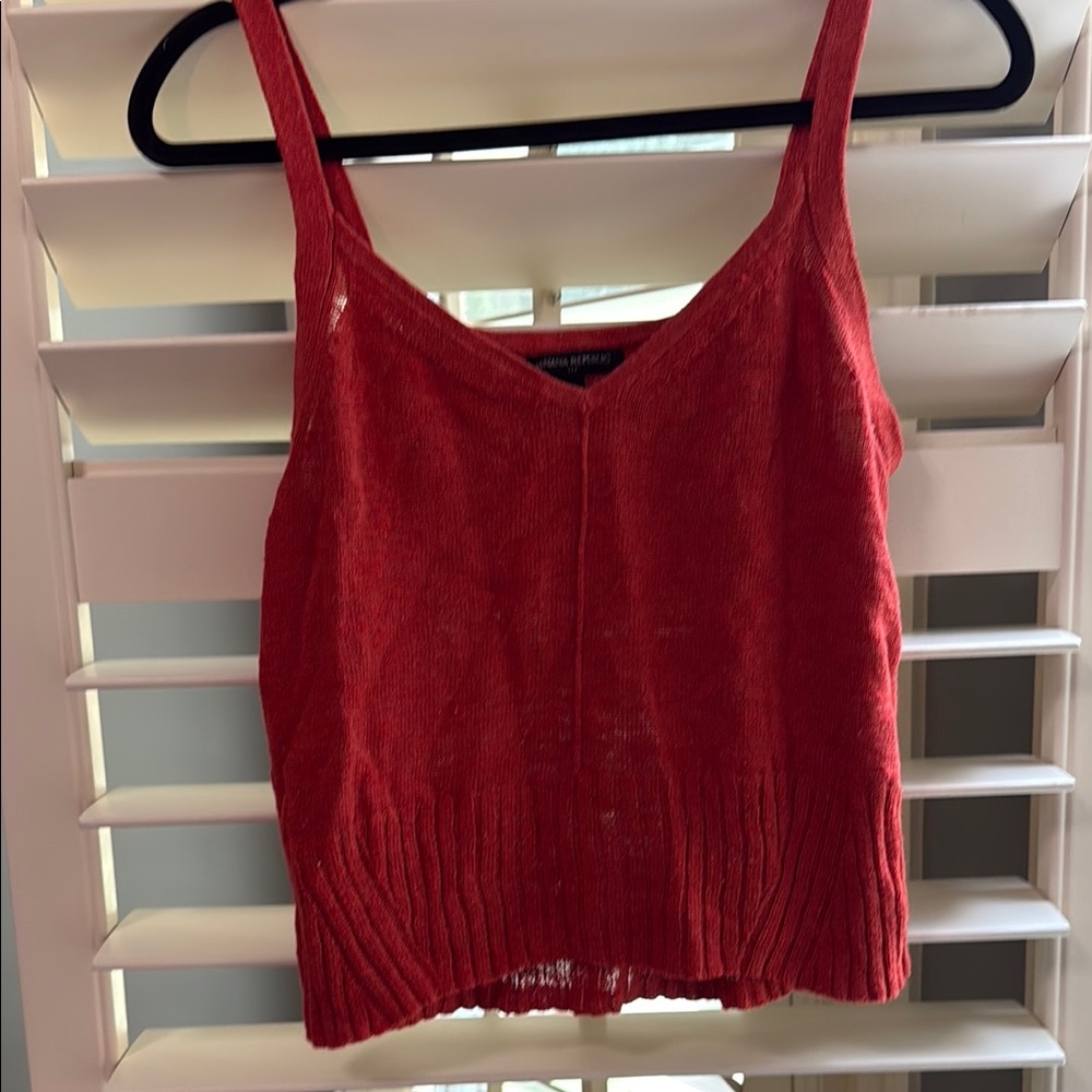 Burnt Orange Knit Women's Top